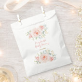 Aquarellblau Rosa Blume Rose Party Geschenktütchen (Ausgeschnitten)