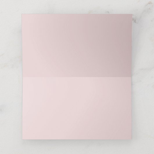 Aquarellblau Rosa Peonys Blumenbeere Platzkarten (Innenseite Aufgefaltet)