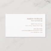 Aquarellblau Rosa und Gold Kunst Visitenkarte (Rückseite)