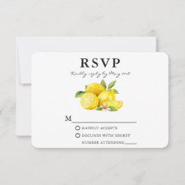 Aquarellblau RSVP Karte