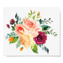 Aquarellblau-Spray Vintage Landkunst