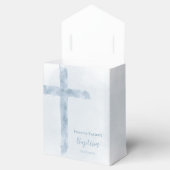 Aquarellblau Taufe Taufe Taufe Box Geschenkschachtel (Geöffnet)