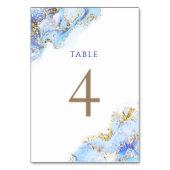 Aquarellblau, Tischnummer 4 (Vorderseite)