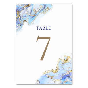 Aquarellblau, Tischnummer 7