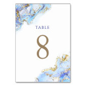 Aquarellblau, Tischnummer 8 (Vorderseite)