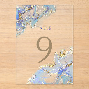 Aquarellblau, Tischnummer 9