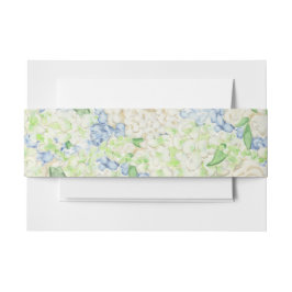 Aquarellblau und weißes Hydrangea Einladungsbanderole