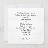 Aquarellblau Vergessen Sie nicht-Blume Einladung (Rückseite)