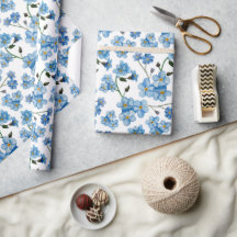Aquarellblau vergisst-me-nots. Blumenmuster