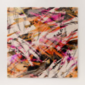 Aquarellblau, Vintager abstrakter Hintergrund. Puzzle (Horizontal)