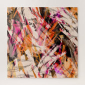 Aquarellblau, Vintager abstrakter Hintergrund. Puzzle (Vertikal)