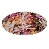 Aquarellblau, Vintager abstrakter Hintergrund. Schneidebrett (Ecke)