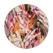 Aquarellblau, Vintager abstrakter Hintergrund. Schneidebrett (Vorderseite)