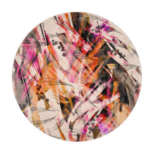 Aquarellblau, Vintager abstrakter Hintergrund. Schneidebrett