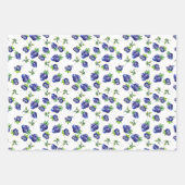 Aquarellblaubeermuster Geschenkpapierbögen Geschenkpapier Set (Vorderseite)