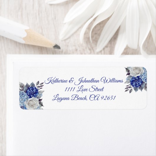 Aquarellblaue Blume Bouquet-Wedding- (Insitu)