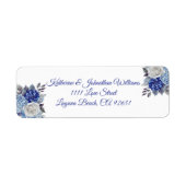 Aquarellblaue Blume Bouquet-Wedding- (Vorne)