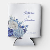 Aquarellblaue Blume Bouquet-Wedding- Dosenkühler (Vorderseite)
