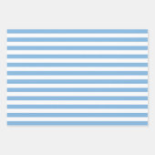 Aquarellblaue Blumen. Blumengurt Geschenkpapier Set (Vorderseite 2)