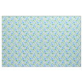 Aquarellblaue Blumen Stoff (Yard (91,4 cm))