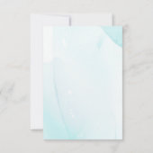 Aquarellblaue Blumenkarte, kreieren Sie Ihre eigen Dankeskarte (Rückseite)