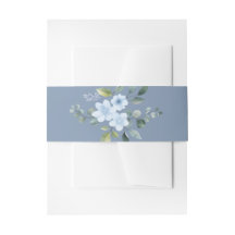 Aquarellblaue Blütenmuster