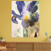 Aquarellblaue Iris