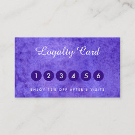 Aquarellblaue violette Visitenkarten Visitenkarte