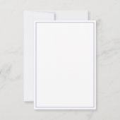 Aquarellblaue Wiesenblumen Beerdigung Dankeskarte (Rückseite)