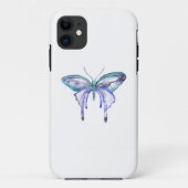 Aquarellblauer lila Schmetterling Case-Mate iPhone Hülle (Rückseite)