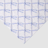 Aquarellblauer Ribbons und Bows Seidenpapier (Ausschnitt)