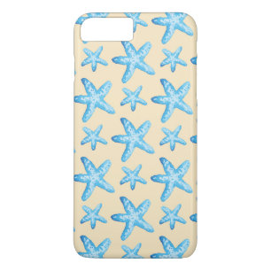 Aquarellblaues Starfish-Muster Case-Mate iPhone Hülle