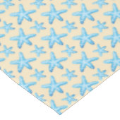Aquarellblaues Starfish-Muster Tischdecke (Schrägansicht)