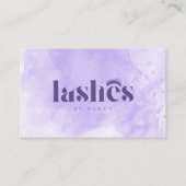 Aquarellblitze und Brows Makeust Visitenkarte (Vorderseite)