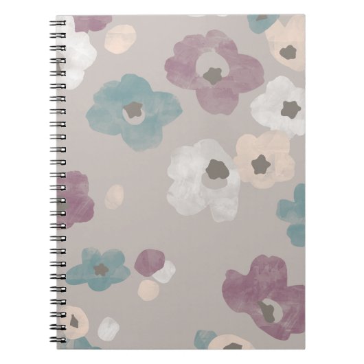 Aquarellbloms Journal - Taupe Notizblock (Vorderseite)