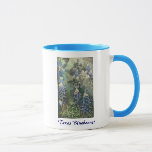 AquarellBluebonnets Tasse (Rechts)
