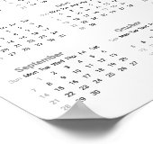 Aquarellblume 2025 Kalender Poster (Ecke)