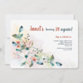 Aquarellblume 2 Einladung (Vorderseite)