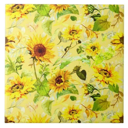 Aquarellblume 2 fliese (Vorderseite)