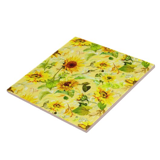 Aquarellblume 2 fliese (Seite)