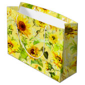 Aquarellblume 2 große geschenktüte (Rückseite Schrägansicht)