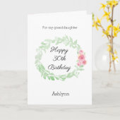 Aquarellblume 30. Geburtstag Karte (Gelbe Blume)