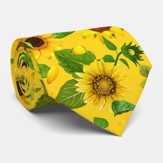 Aquarellblume 3 krawatte (Gerollt)