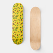 Aquarellblume 3 skateboard (Vorderseite)