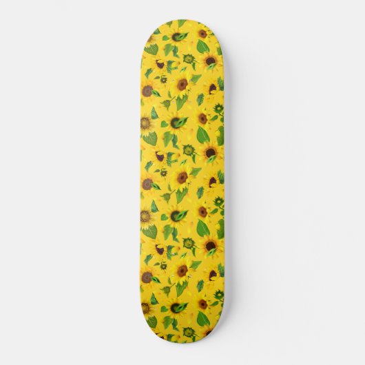 Aquarellblume 3 skateboard (Vorderseite)