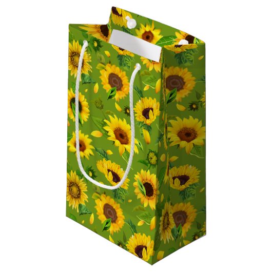 Aquarellblume 4 kleine geschenktüte (Vorderseite Schrägansicht)