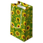 Aquarellblume 4 kleine geschenktüte (Rückseite Schrägansicht)