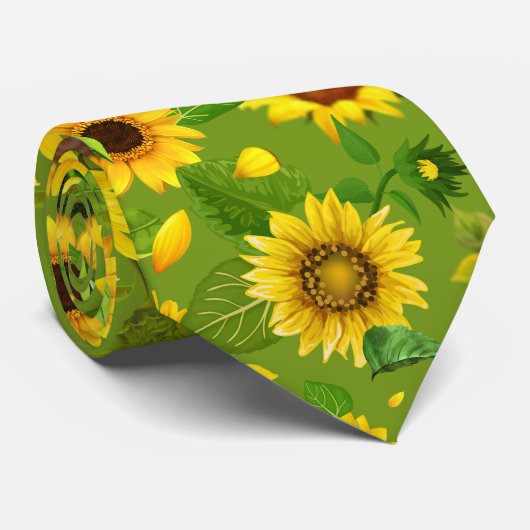 Aquarellblume 4 krawatte (Gerollt)