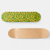 Aquarellblume 4 skateboard (Horizontal)