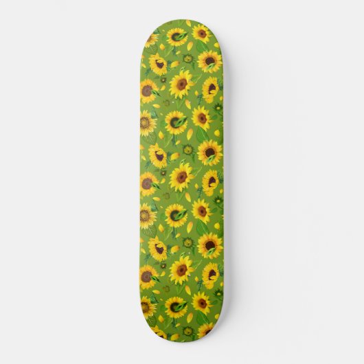 Aquarellblume 4 skateboard (Vorderseite)